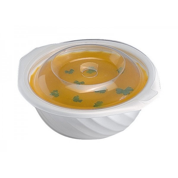 bol a soupe plastique jetable 35cl blanc