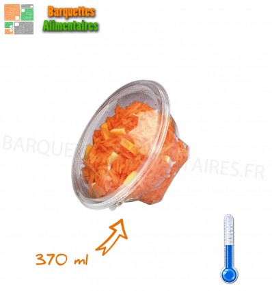 Barquette plastique 370 ml dessert entrée
