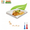 CARRES RAINES CARTON BLANC 19 CM