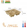 Porte gobelets secable 2/1:  2 ou 4 gobelets