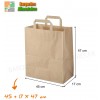 SACS papier grand 45 cm + 17 cm x 47 cm