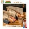 Sachets HOT DOG PAPIER INGRAISSABLE 9+3X22CM
