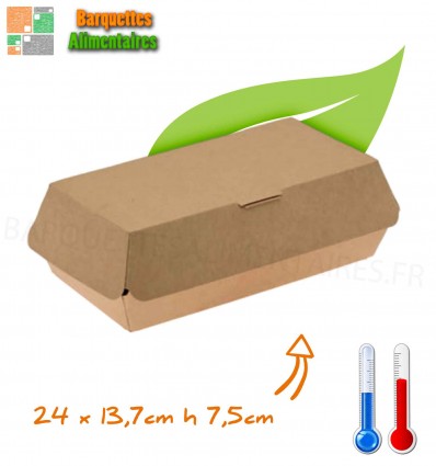 Boites TACOS/PANINI/BURGER/KEBAB 24x14 cm