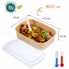 Barquettes carton 800 ml rectangle