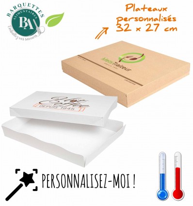 Plateaux traiteur Epura couvercles personnalisés MOYEN