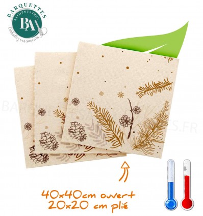 Serviettes OUATE WINTER 39x39 cm