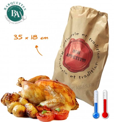 SACS POULET ETANCHE 18 x 35 CM