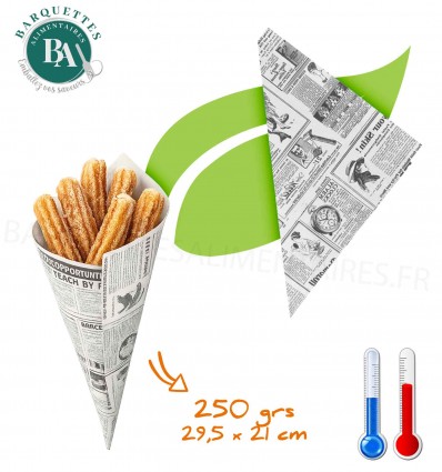Sachets pointe papier pour 200 grs