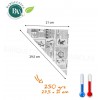 Sachets pointe papier pour 200 grs