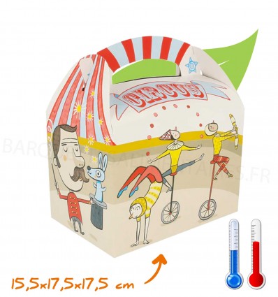 Boites menu enfant circus