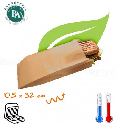 SACS GRILL CUISSON SANDWICH PAPIER KRAFT 32 CM