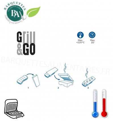 Sachets sandwich 14 x 22 cm special grill
