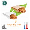 Sachets sandwich 14 x 22 cm special grill