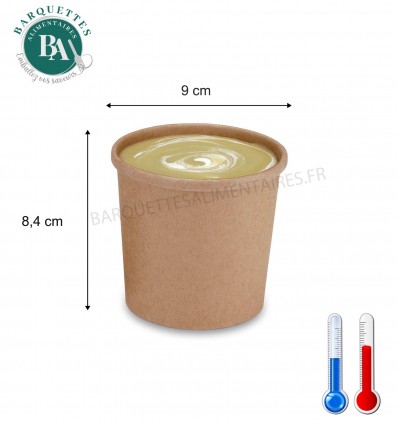 Pots à soupe brun 35 cl