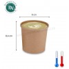 Pots à soupe brun 35 cl