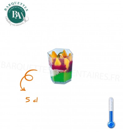 Verrine 5 cl hexagonale