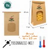 Grand sachet PERSONNALISES 16x25 cm