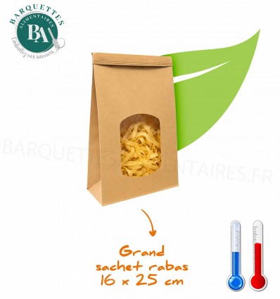 Grand sachet papier présentation 16x25 cm