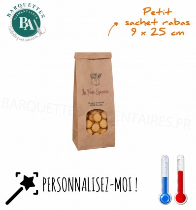Petit sachet PERSONNALISES 9x25 cm