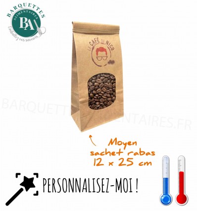 Moyen sachet PERSONNALISES 12x25 cm