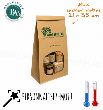 MAXI sachet PERSONNALISES 21x35 cm