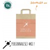 Sac papier Kraft personnalisés 26+14 cm x 29 cm