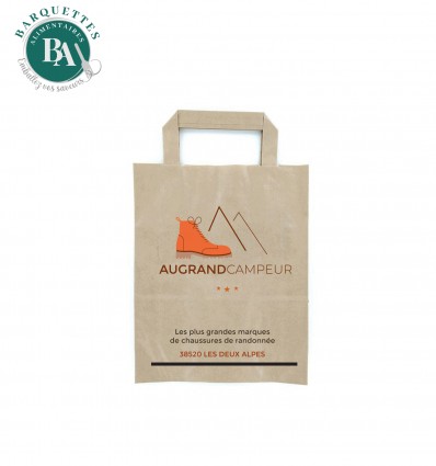 Sac Kraft personnalisés 22+10 cm x 28 cm