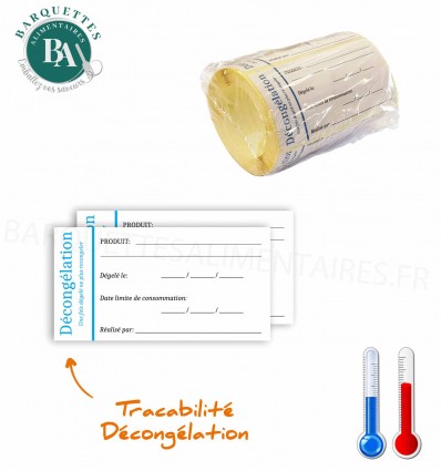 Etiquettes tracabilité- DECONGELATION