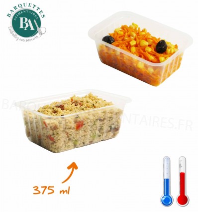 Barquette scellable traiteur 375 ml