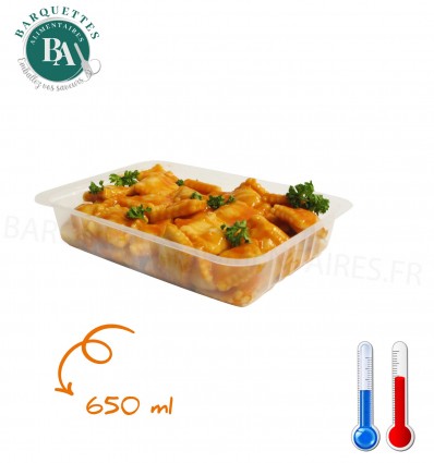 barquette plastique scellable 650 cc