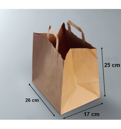 250 Sacs papier Kraft Brun 