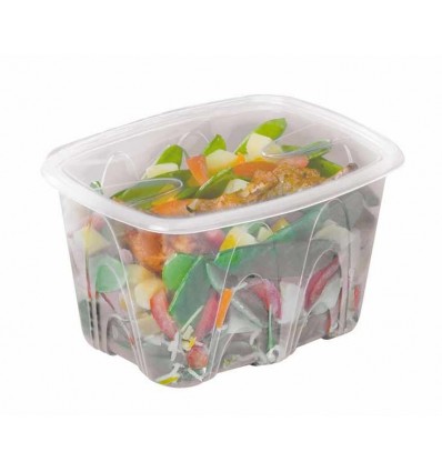 barquette plastique a couvercle mico ondable 1.5 litres