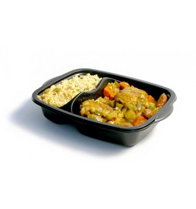 Barquette repas marmipack 2 compartiments