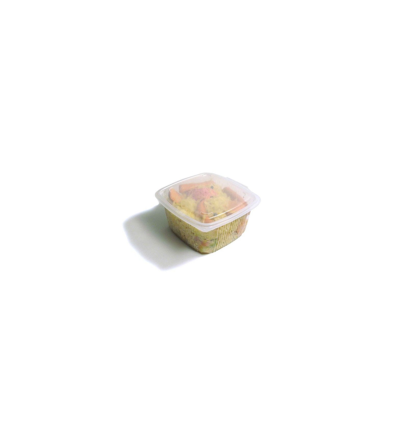 GUILLIN ONDIPACK OK800 - Lot De 50 Boîtes 800cc Micro-ondables Avec Couvercle Charnière, Polypropylène Transparent, 18,5 X 13,5 X 6,5 Cm