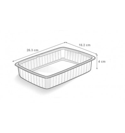 BARQUETTE GN1/4H40 GASTRONORME MICRO ONDES