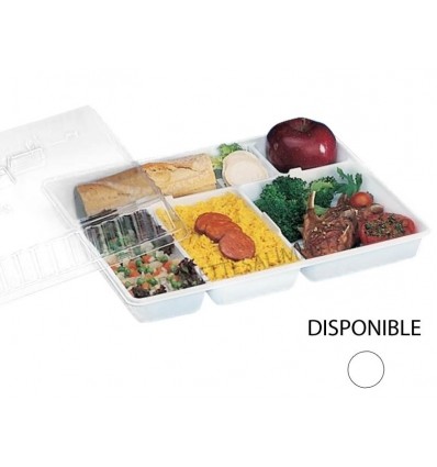 Plateaux repas plastique jetable en gastro -barquettesalimentaires