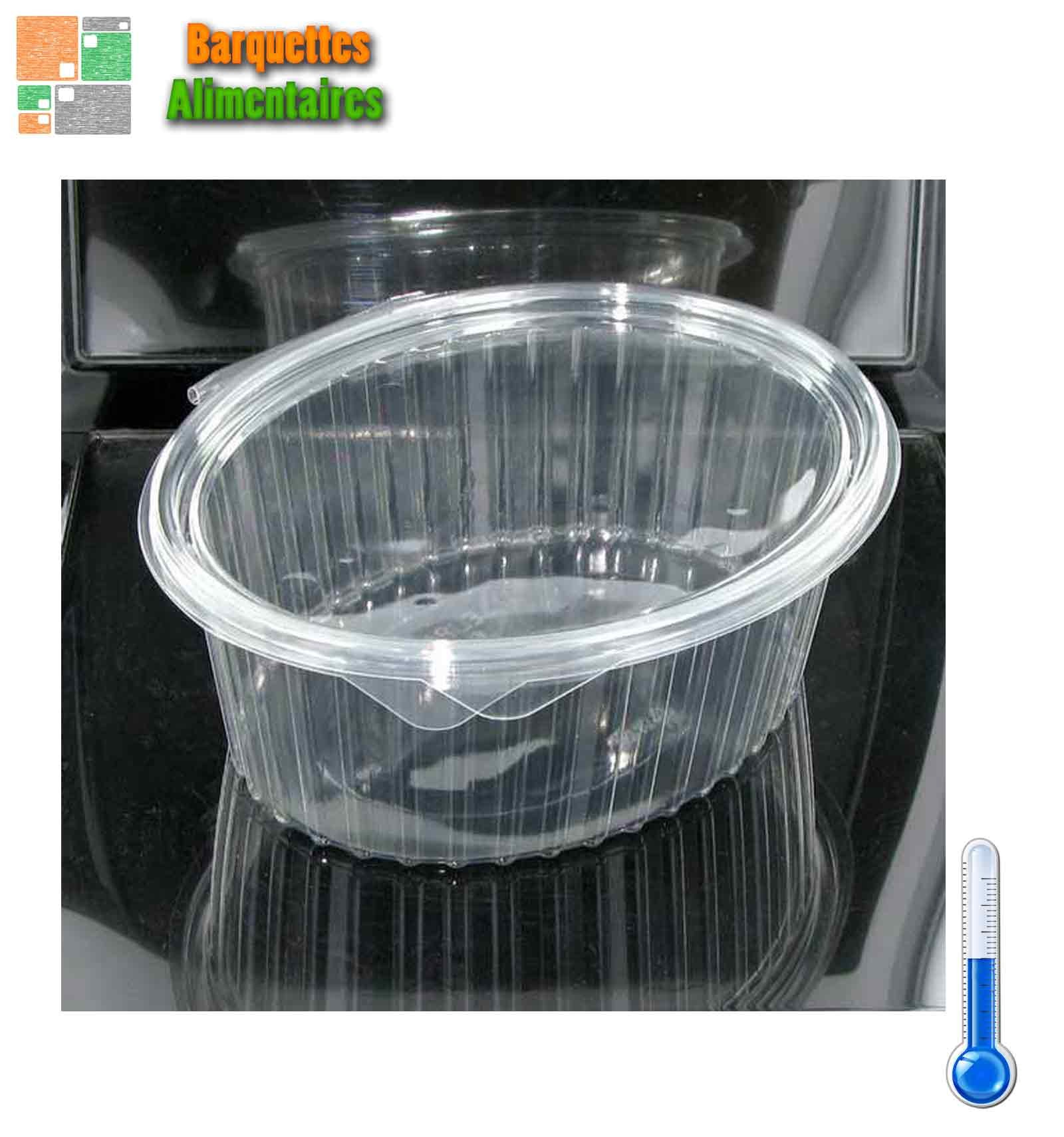 200 Barquettes PET à Charnière – 2 Litres, Hermétiques, Pour Salades Et Aliments Froids – Empilables, Passe Au Frigo