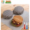 Feuilles emballage burgers "damier"