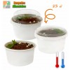 Pots carton 25 cl blanc