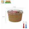 Pots dessert carton 25 cl brun