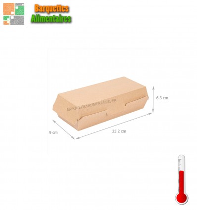 BOITES HOT DOG THE PACK 23.2 * 9 * 6.3 CM
