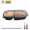 BARQUETTES 2 COMPARTIMENTS COOKIPACK 1250 ml