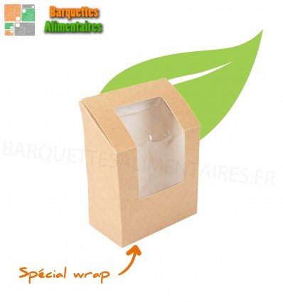 100 BOITE WRAP CARTON A FENETRE