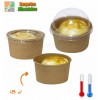 Pots dessert carton 18 cl brun