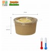 Pots dessert carton 18 cl brun