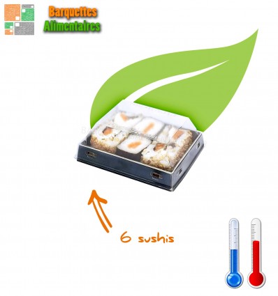 LUXIFOOD 6 sushis 9 x 7 cm