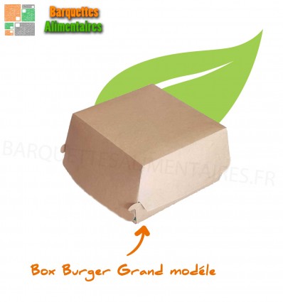 Boites burger 15 x 15 H 7 cm