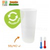 VERRES REUTILISABLES PLASTIQUE 33/40 CL