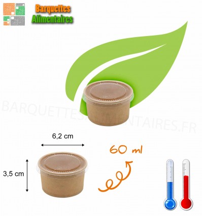 Pots à sauce 60ml Carton