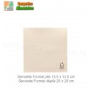 50 Serviettes papier 25 x 25 2 plis KRAFT NATUREL